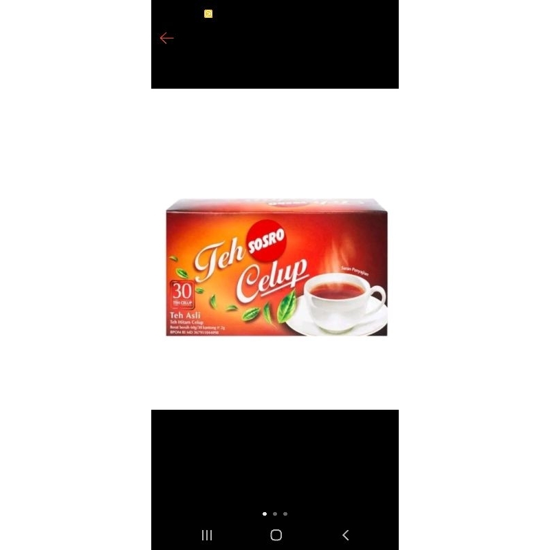 

TEH CELUP SOSRO ISI 30 KANTONG