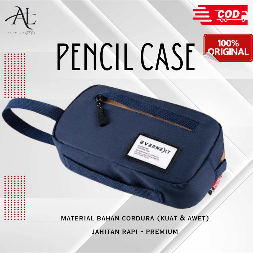 

Pencil Case Tempat Pensil Sekolah Kantor Kuliah Traveling Evernext