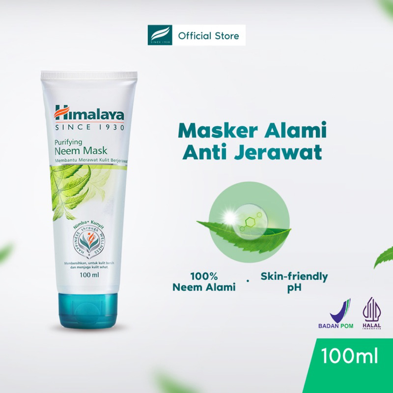 HIMALAYA PURIFYING NEEM MASK 100 GRAM|HIMALAYA PURIFYING NEEM FACIAL WASH 100 ML