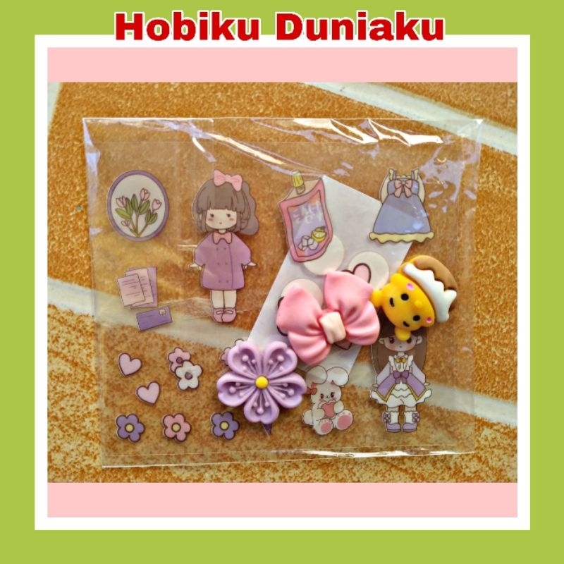 Mainan Stiker Anak Viral/Sticker/Stiker Boneka Clay Karakter Lucu