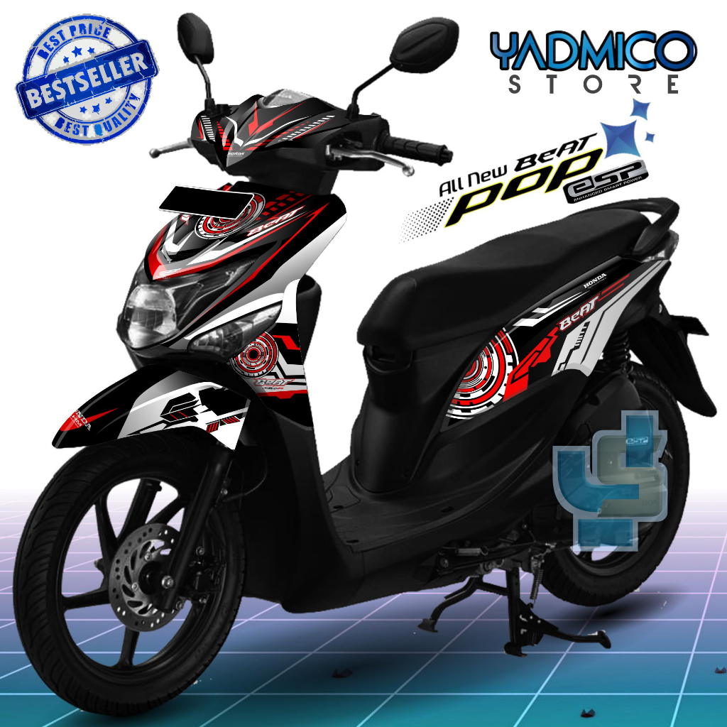 Decal Beat Pop Full Body - Stiker Motor Beat Pop Full Body - Decal Hologram Beat Pop Full Body - Str