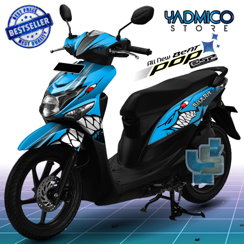 Decal Beat Pop Full Body - Stiker Motor Beat Pop Full Body - Decal Hologram Beat Pop Full Body - Str