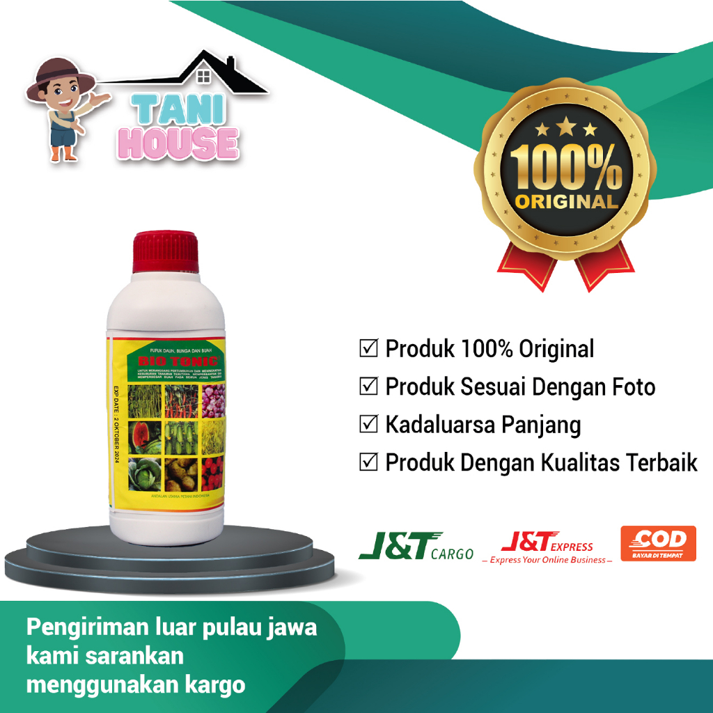 Bio Tonic 500ml Pupuk Cair Untuk Daun Bunga & Buah