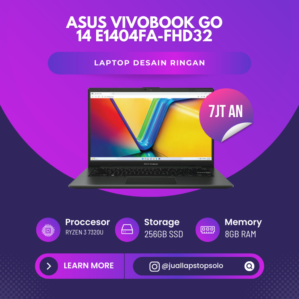 Asus Vivobook Go 14 E1404FA-FHD321 - Mixed Black