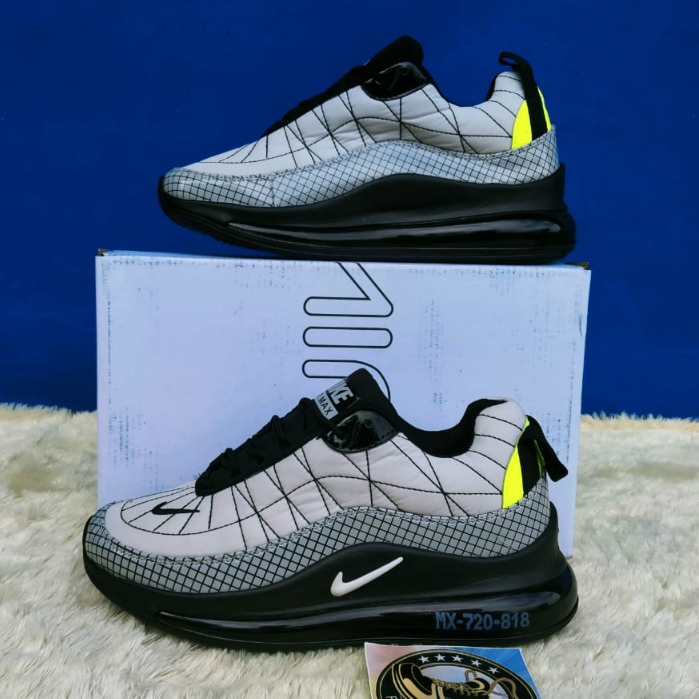 SEPATU PRIA WANITA AIR MAX 720 -818 Grey Black unisex