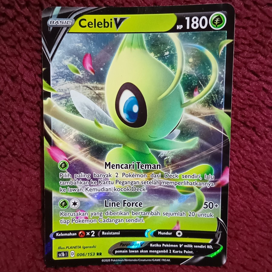 Celebi V RR sc1b - Pokemon TCG Indonesia foil holo