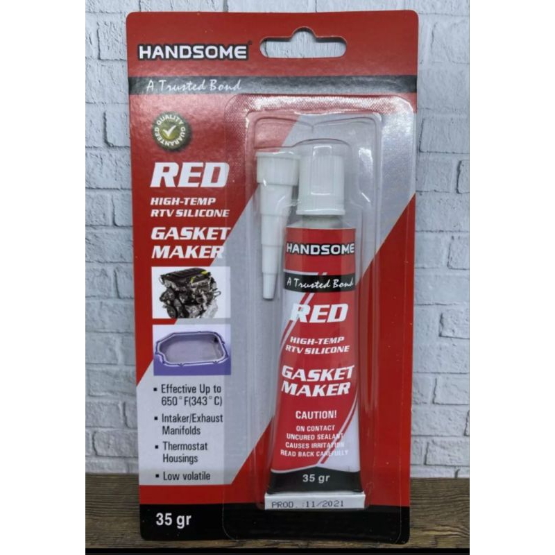 

Lem RED Sealant Tube Kecil / Lem High Temperature RED Silicon / Lem RED Silicon Kecil