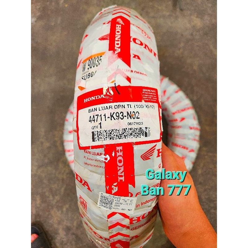 Ban Motor Honda Federal 100/90-12 K93 AHM Tubeless Ban Depan Scoopy Ring 12