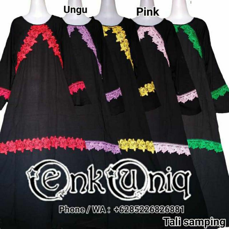 Dress Hitam / Gamis Renda / Gamis Kondangan / Dress Turki