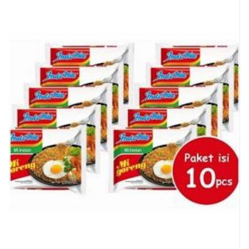 

Indomie Mie Goreng 1Paket (10 PCS)