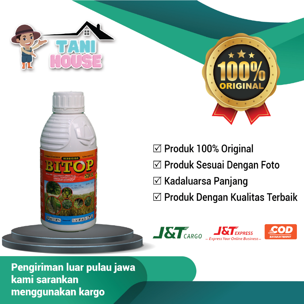 Herbisida Sistematik Bitop 531 SL 1 Liter Herbisida Obat Pembasmi Rumput & Gulma