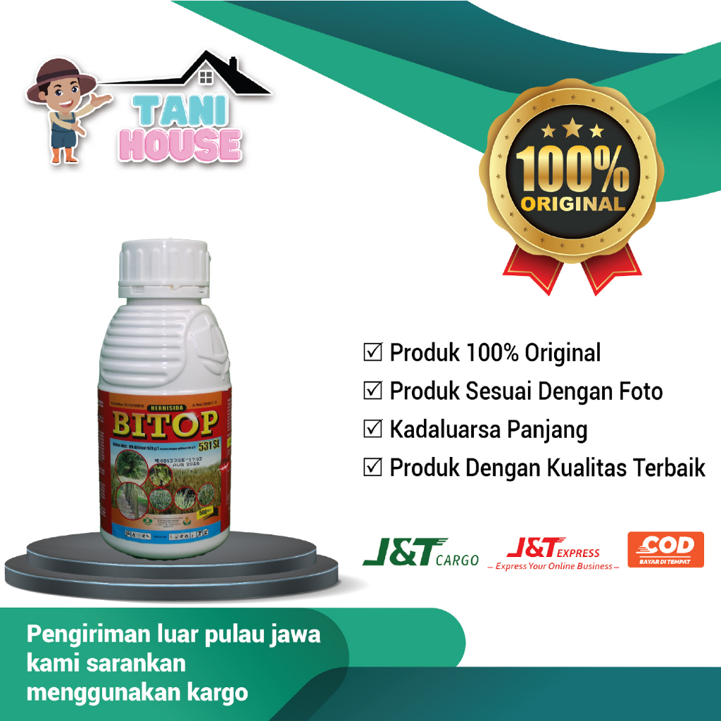 Herbisida Sistematik Bitop 531 SL500 ML Herbisida Obat Pembasmi Rumput & Gulma