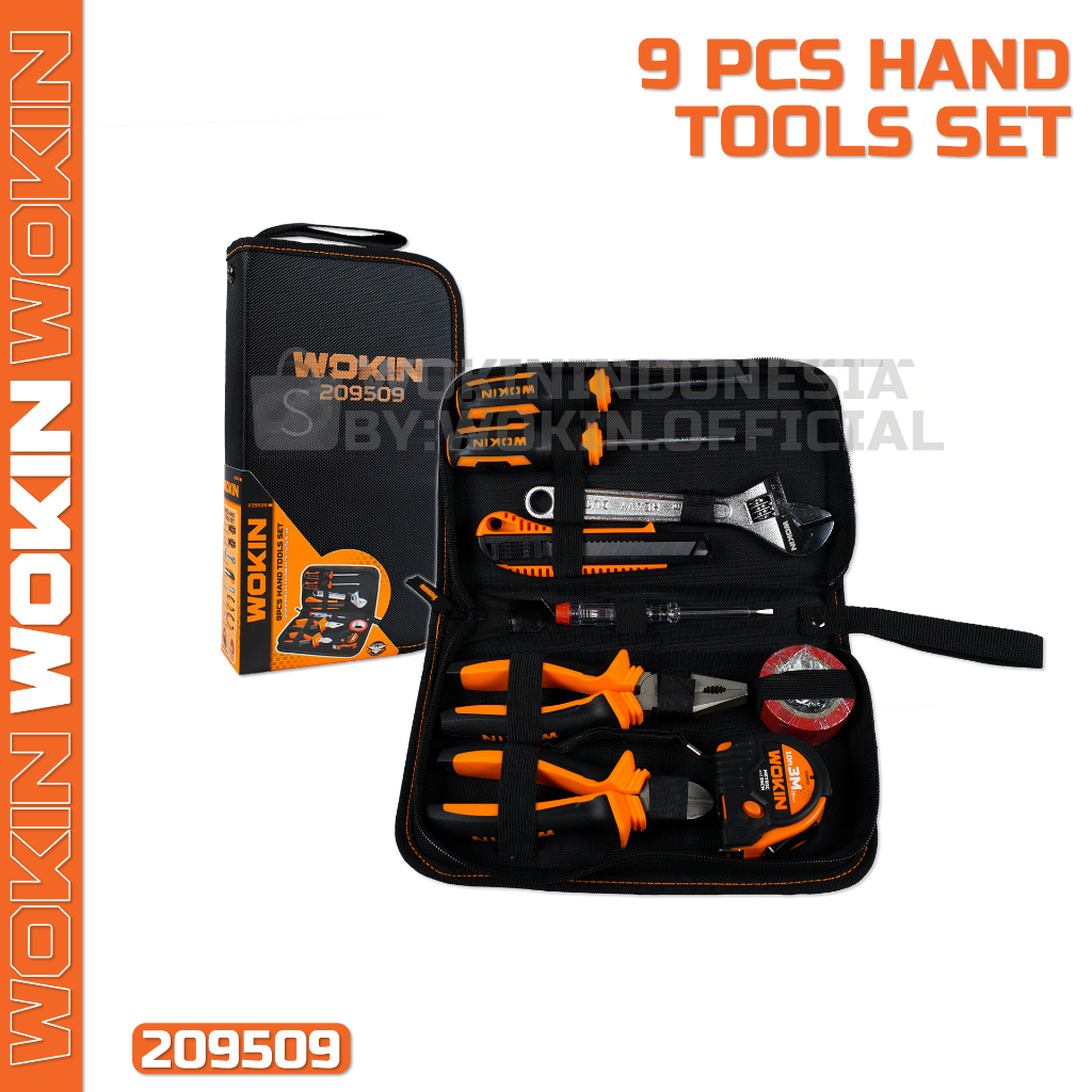 9 Pcs Kunci Set Wokin / 9 Pcs Hand Tools Set Wokin - 209509
