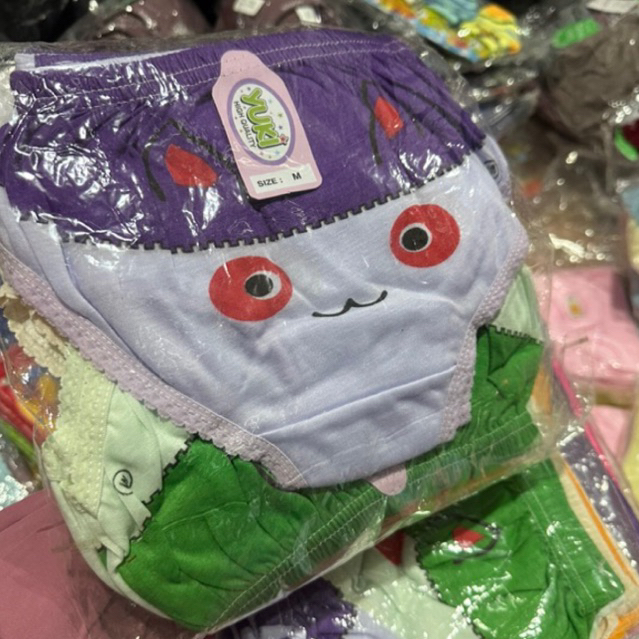 CD anak cewek 2 - 8 tahun isi 12 pcs selusin YUKI