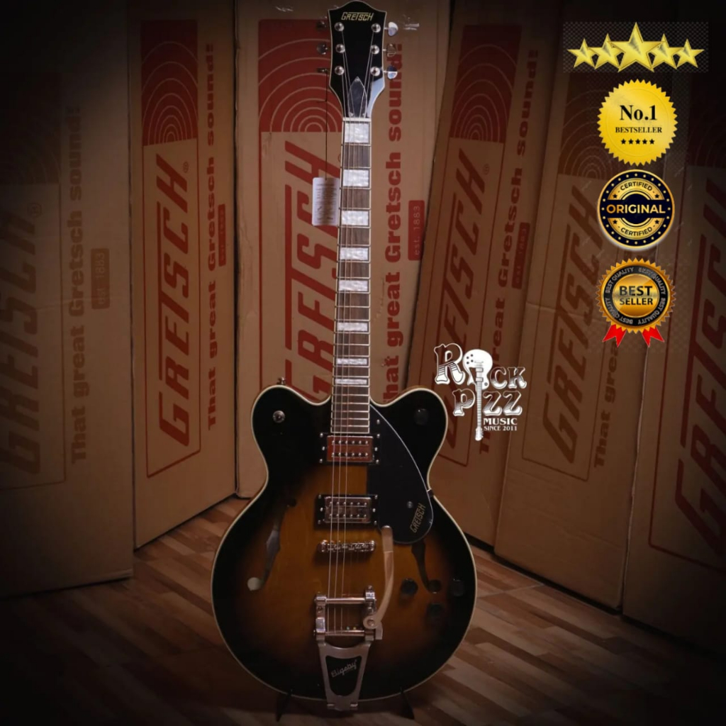 Gretsch G2622T Streamliner Center Block Double-Cut Electric Guitar w/Bigsby, Brownstone Maple