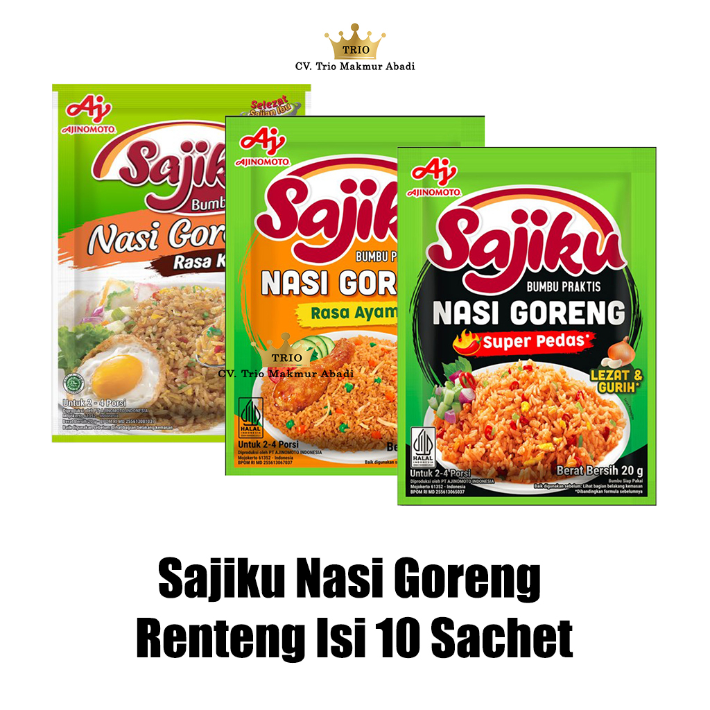 

Sajiku Bumbu Nasi Goreng Renteng Isi 10 Sachet