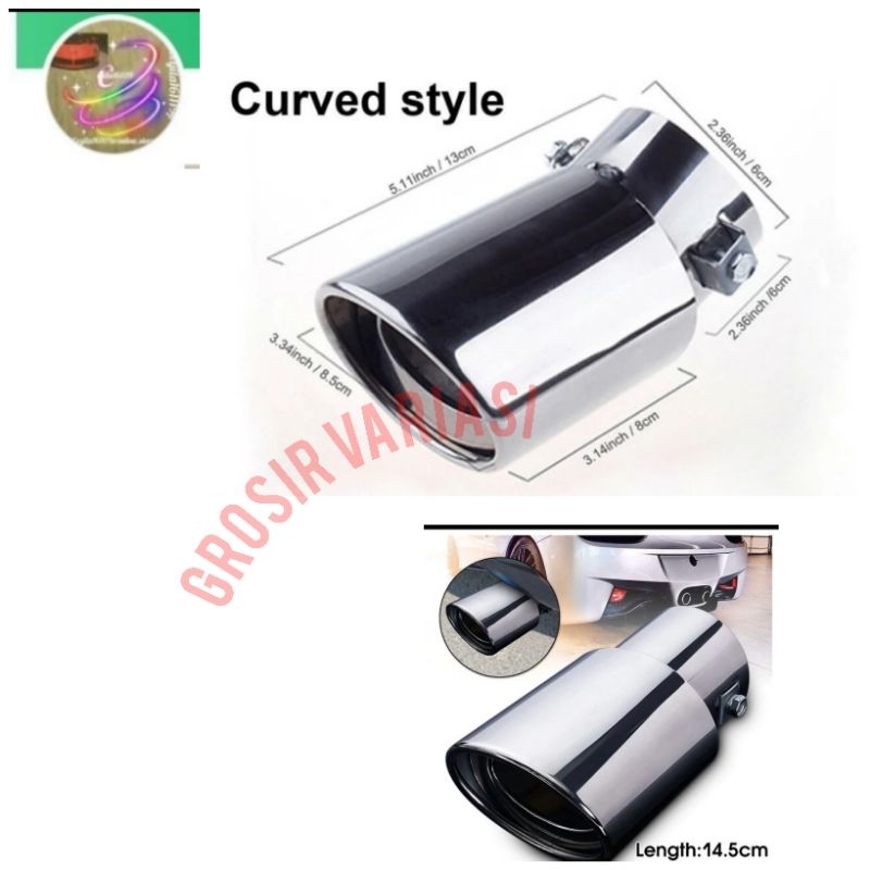 Muffler Ujung knalpot Variasi Stainles mobil Ertiga Old Murah
