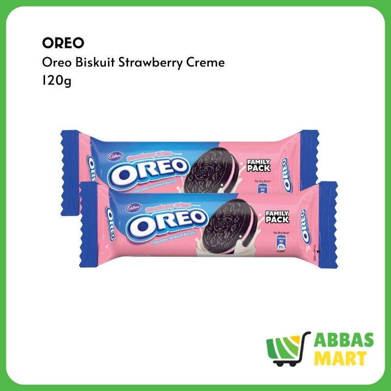 

Oreo Cream Biskuit 120g Coklat, Vanilla, Strawberry