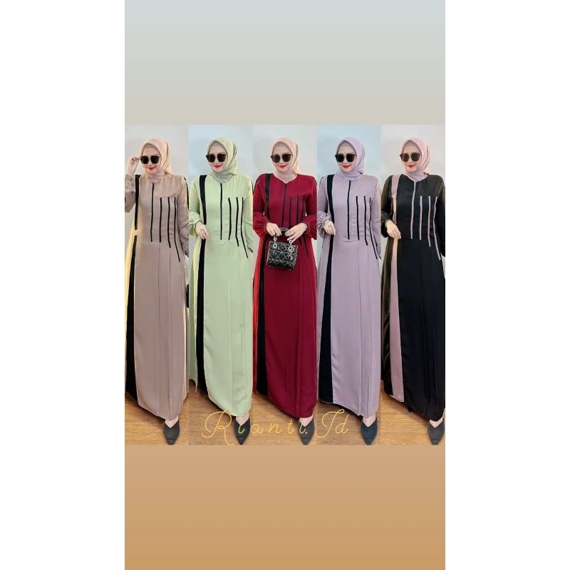 new dress rianti.id,,,clara dress,,,,gamis kekinian/gamis viral/gamis pesta/gamis santai
