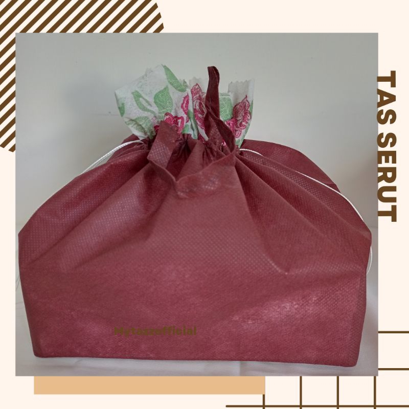 Tas serut 22 kotak nasi, Tas spunbond hajatan murah lusin