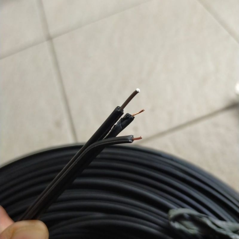Kabel Telpon Telepon Supreme 100 Meter Isi 3 Outdoor U-ES 1x2x0,6mm/ Kabel Listrik Supreme Warna Hit