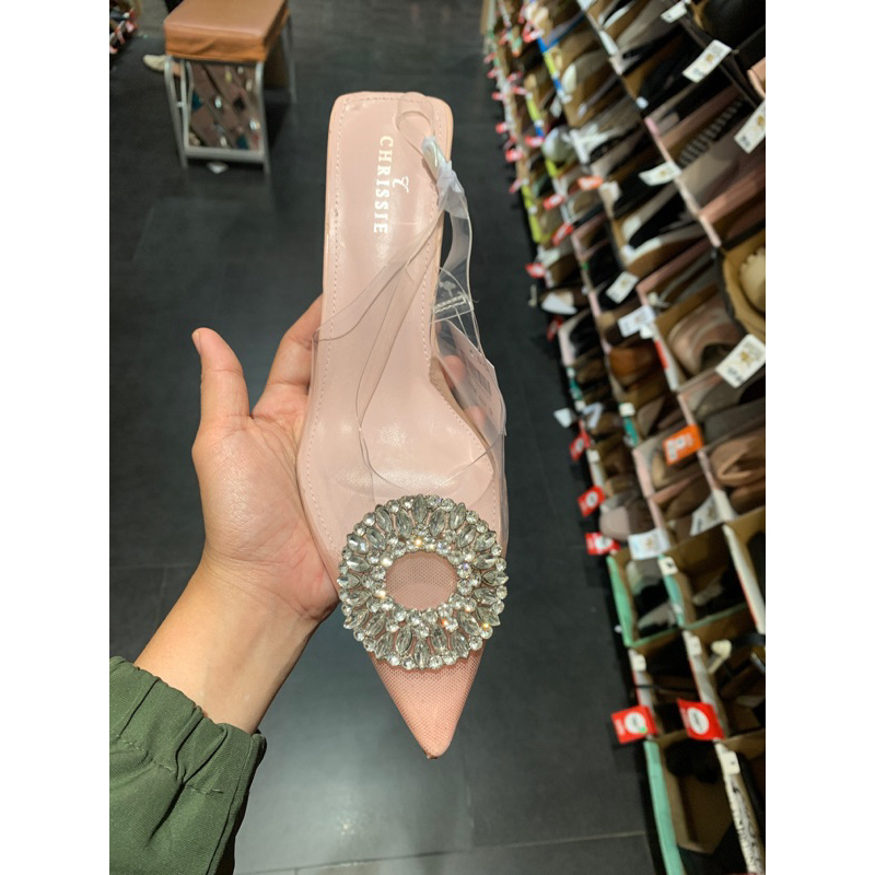 paris pink heels wanita payless 7 cm