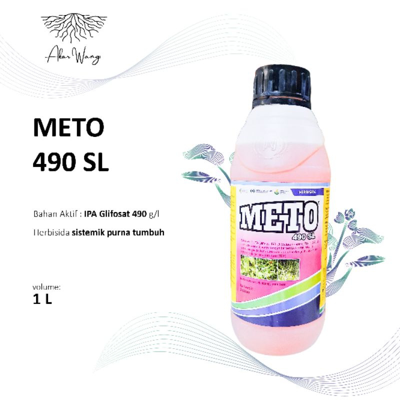 HERBISIDA METO 490 SL 1 LITER PEMBASMI GULMA