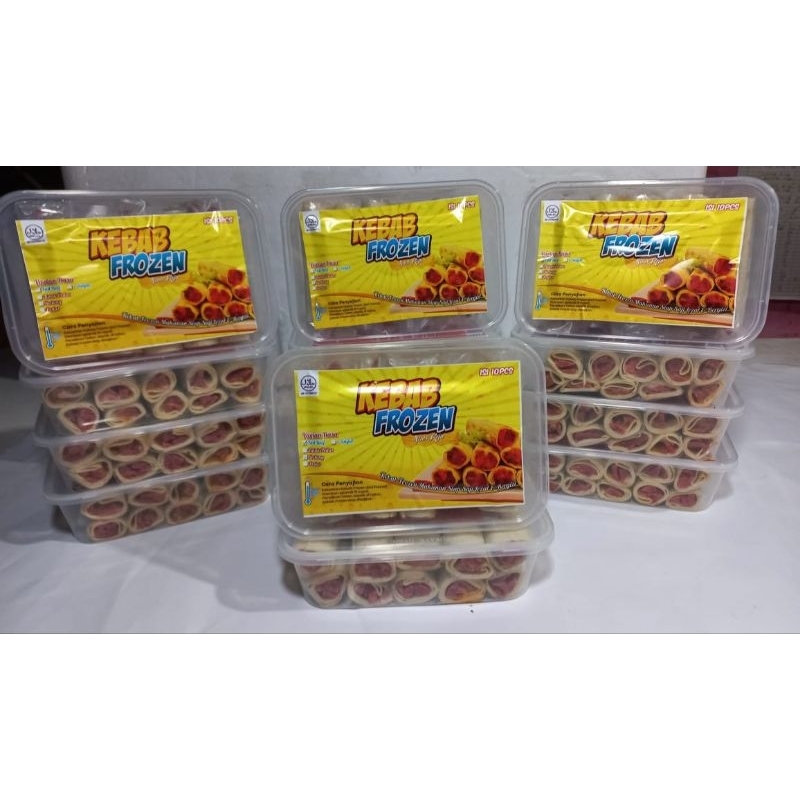 

kebab frozen varian rasa saus keju isi 10pcs