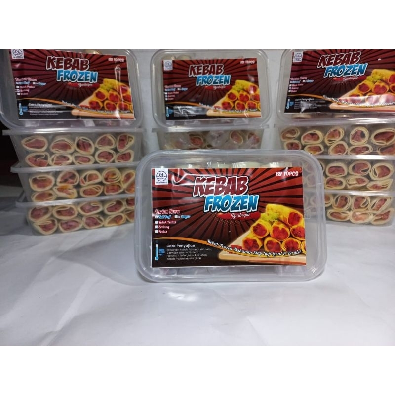 

Kebab frozen varian rasa saus barbeque isi 10pcs