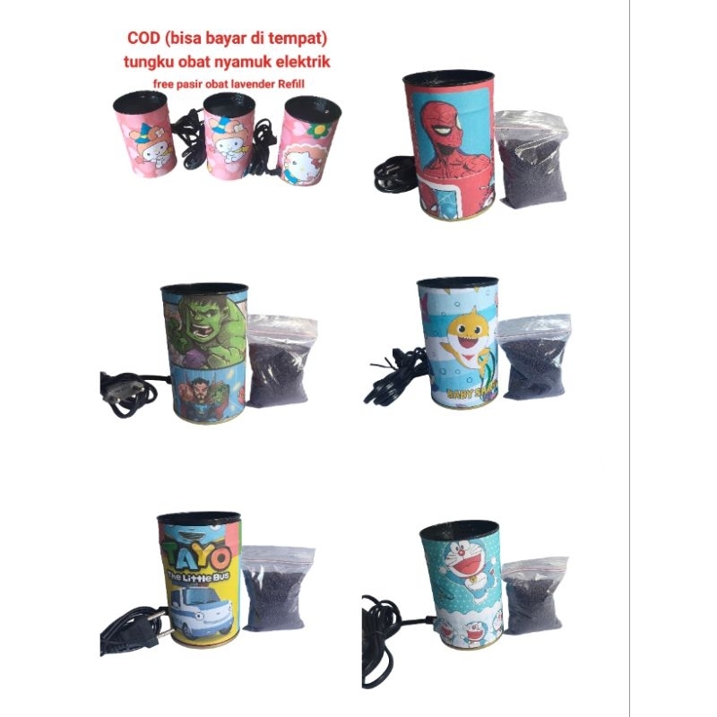 tungku obat nyamuk elektrik free pasir lavender Refill 100gr