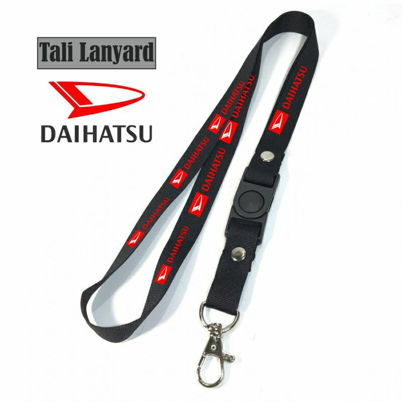 

lanyard DAIHATSU / tali lanyard gantungan leher name tag id card / pods / brand lokal / lanyard polos