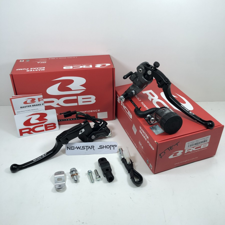 master rem rcb s1 17mm long lever black set kanan kiri handle kopling rcb s1 paketan original Aerox 
