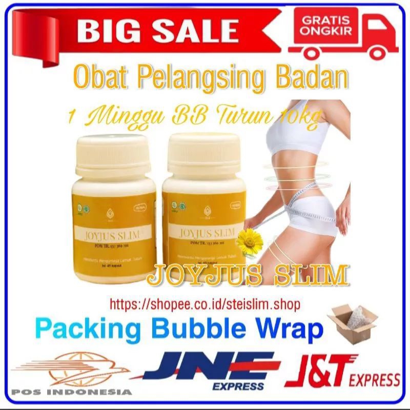 JoyJus Slim Asli Kapsul Herbal Original Obat Pelangsing Badan