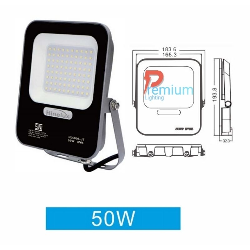 LAMPU LED SOROT 50 WATT IP66 HINOLUX FLOOD LIGHT 50W