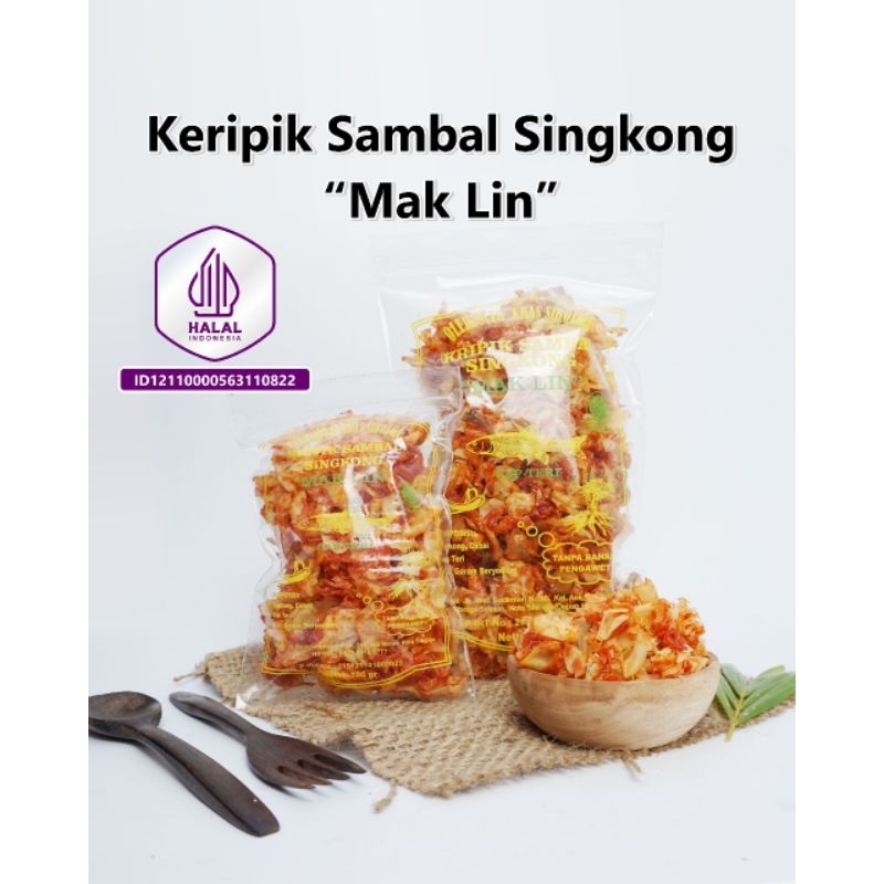 

keripik sambal balado Sibolga 1.2kg Mak Lin campur Teri akun resmi owner