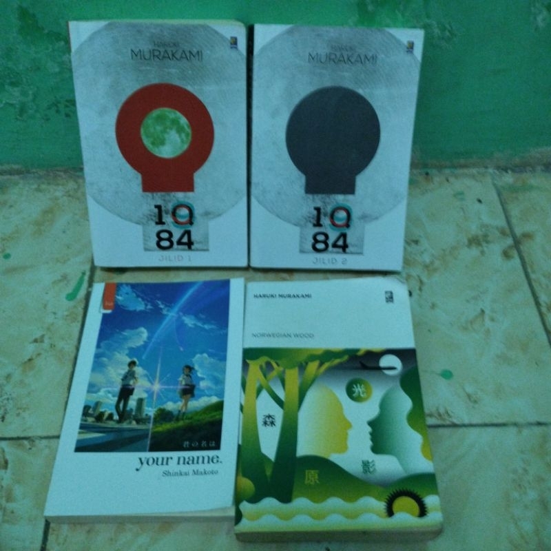 (Bekas - Baik) Sepaket, Buku 1Q84 Jilid 1&2, Norwegian Wood