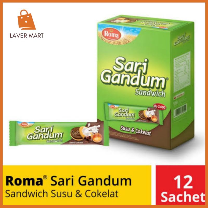 

Roma Sari Gandum 1 Box isi 12 pcs
