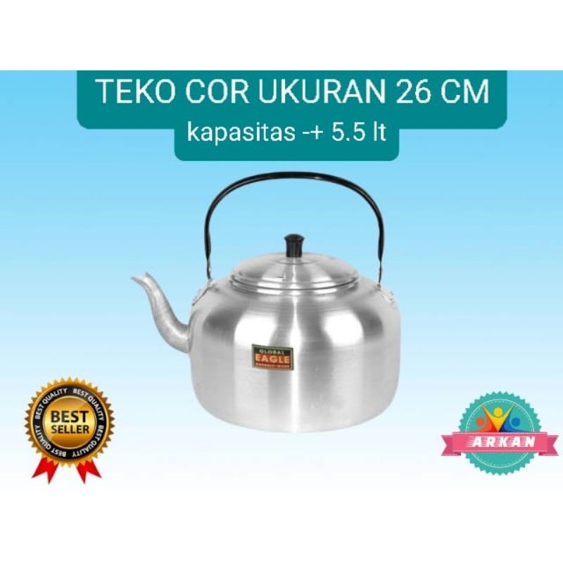 Teko Cor Alumunium Global Eagle 26 Cm Ceret Air