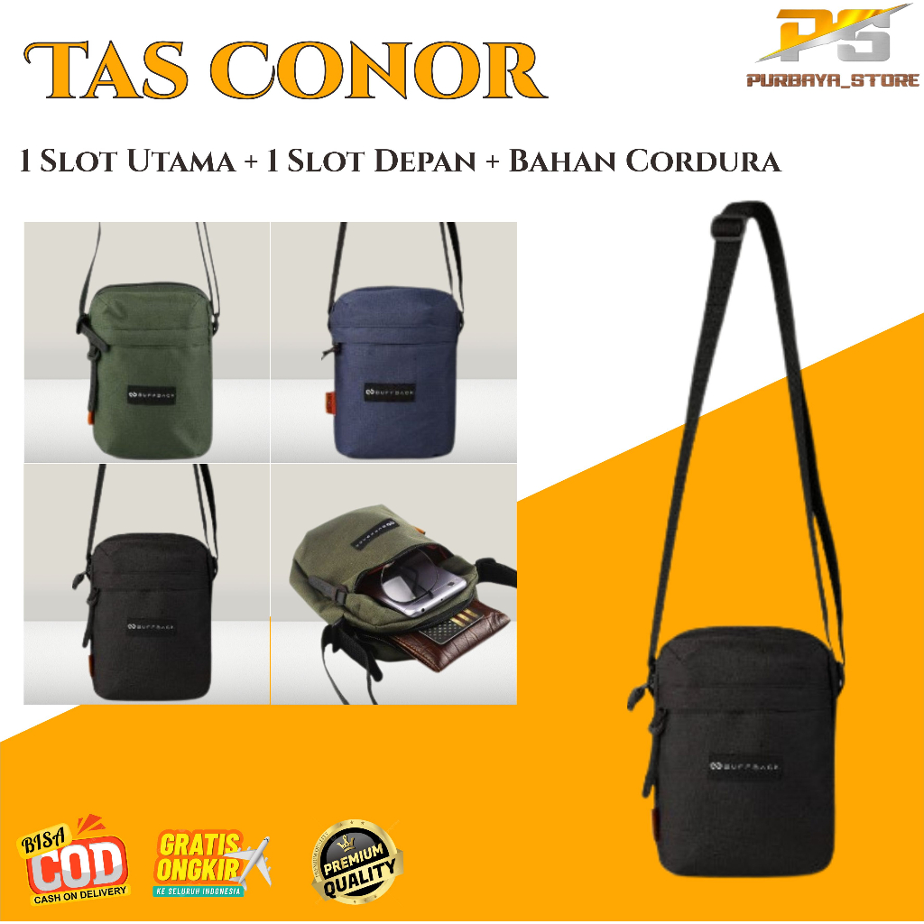 BUFFBACK CONOR ~ Tas Selempang Buffback Mini Conor ~ Tas Pria ~ Tas Dompet