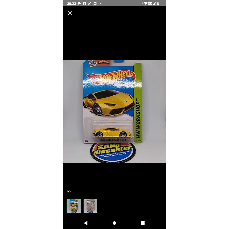 Hot wheels Lamborghini huracan lp 610-4