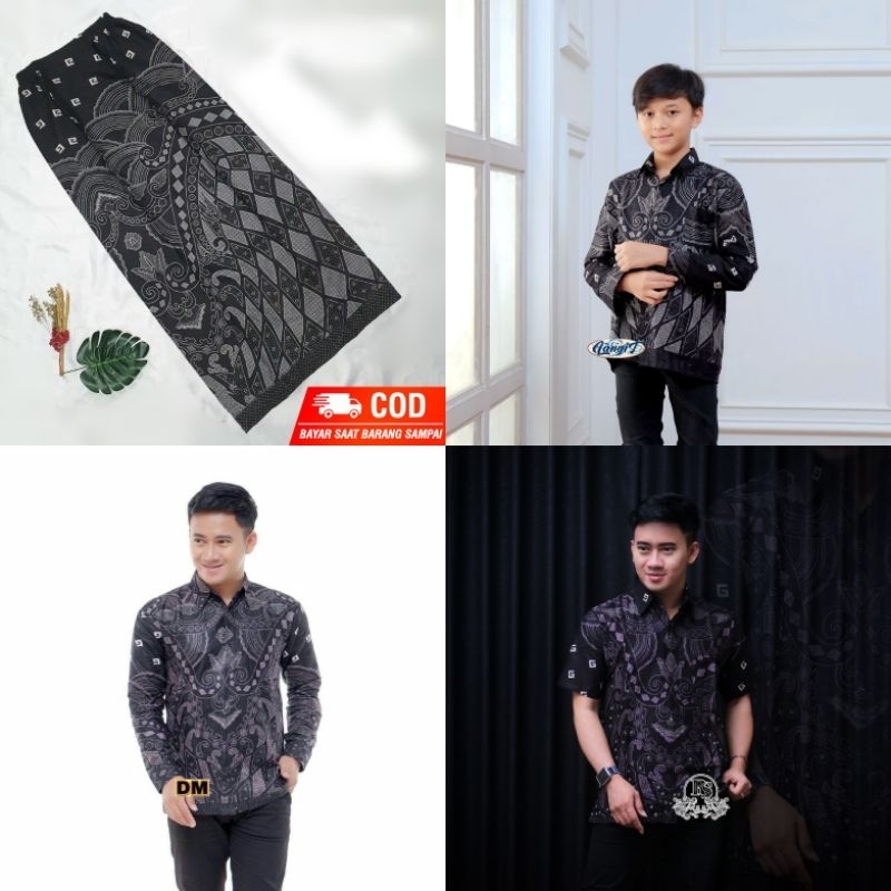 PROMO KEMEJA BATIK DAN ROK SPAN BAWAHAN KEBAYA/COUPLE BATIK/ROK WISUDA/ROK SPAN BATIK/UK M-Jumbo