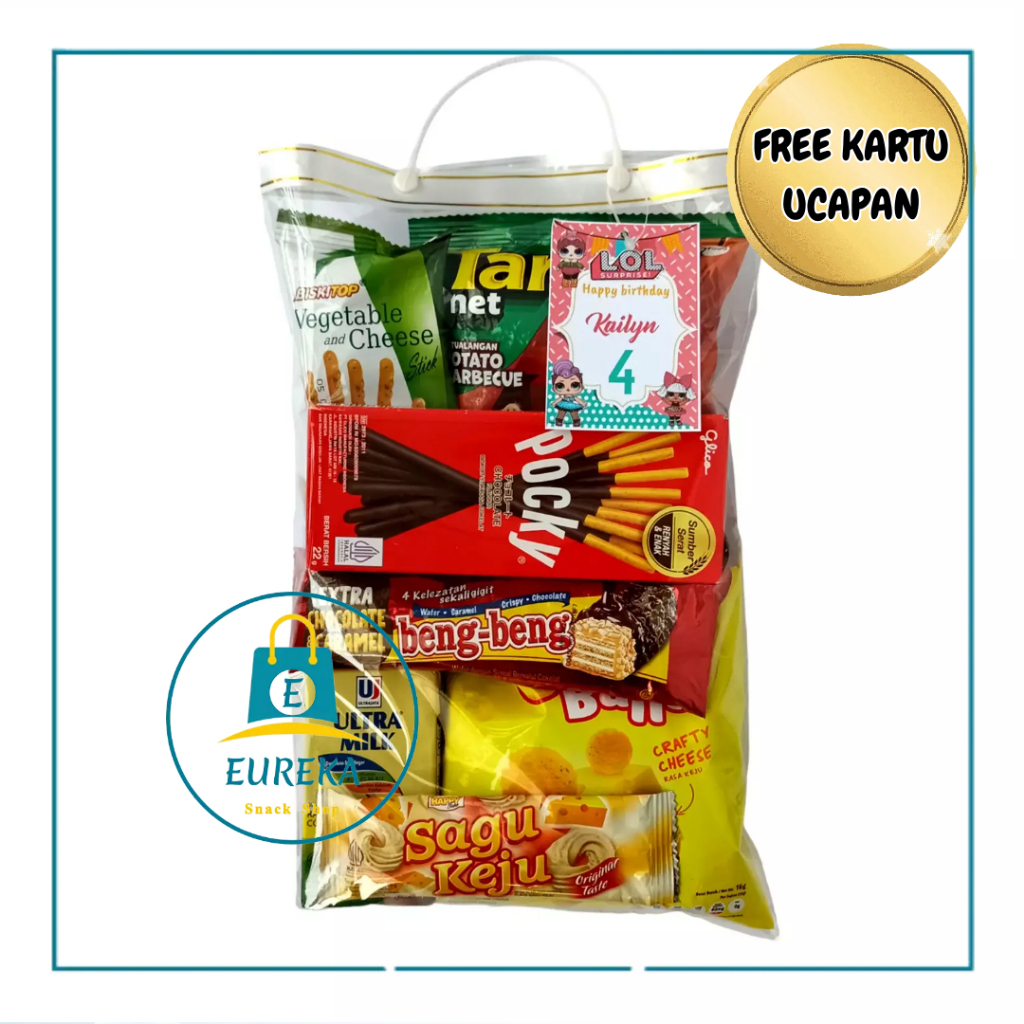 

Paket Snack Ulang Tahun Anak (Paket 23) / Paket Parcel Ulang Tahun Anak / Paket Bingkisan Ulang Tahun Anak / Paket Hampers Ulang Tahun Anak / Snack Ultah Anak / Parcel Ultah Anak / Bingkisan Ultah Anak / Hampers Ultah Anak
