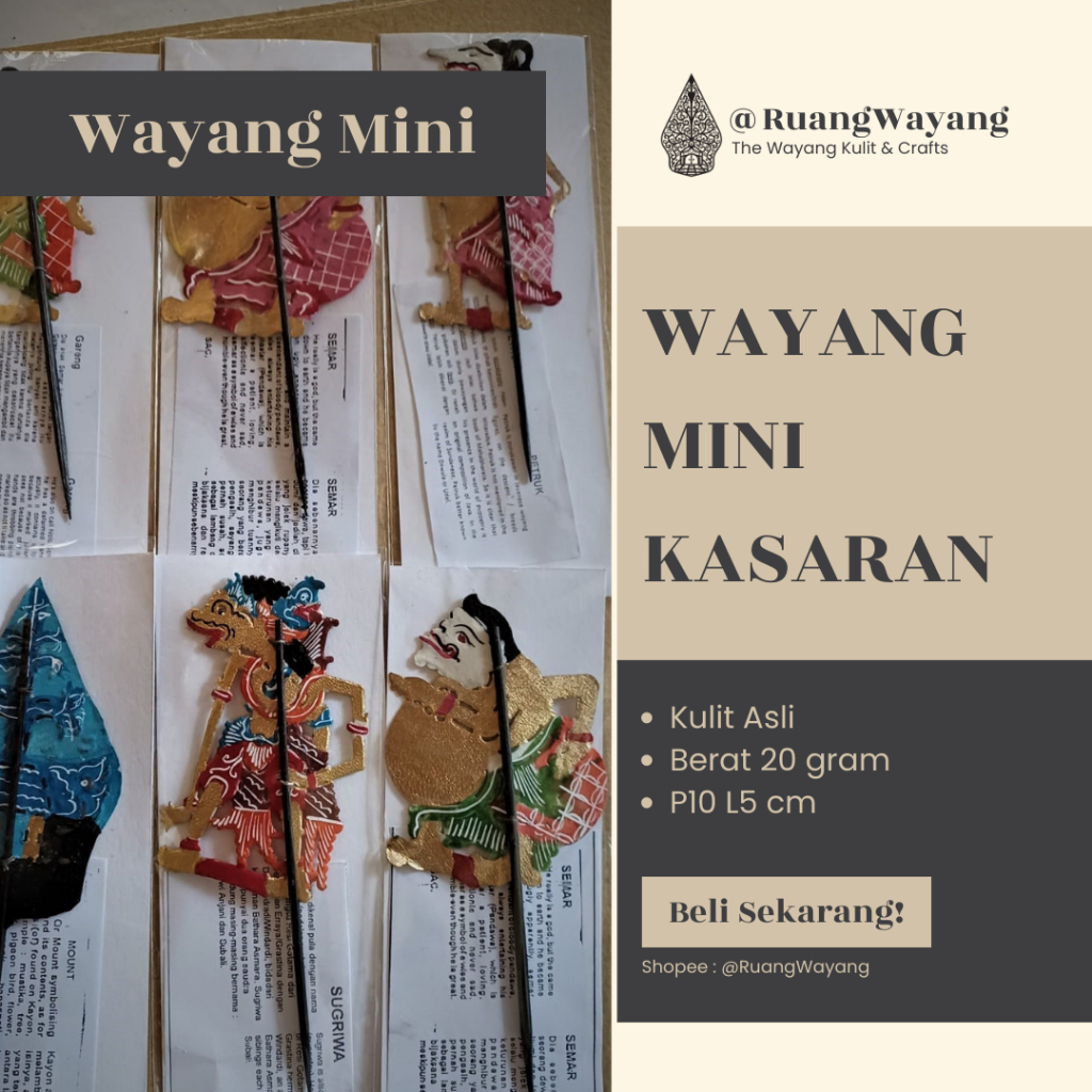 Wayang Kulit Asli Mini Murah