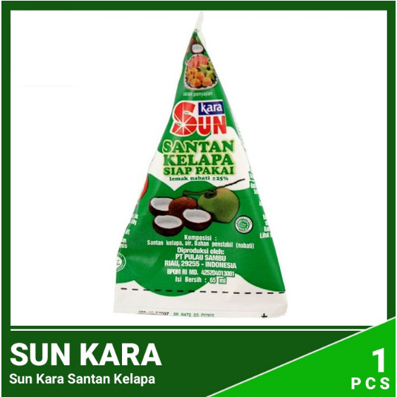 

Sun Kara Santan Kelapa Siap Pakai 65ml - Rafka Aulia Collection