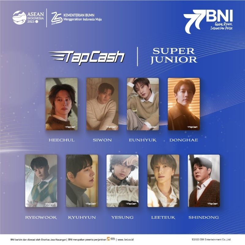 

Kartu BNI TapCash Edisi Super Junior.