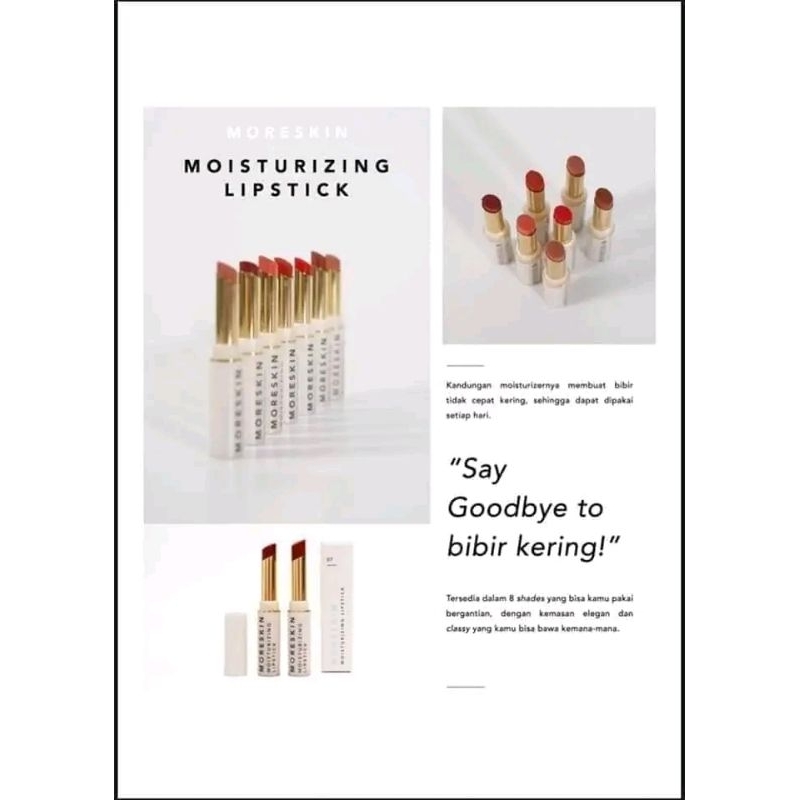 Lipstik Moisturizing Nasa // Lipstik Moreskin Nasa //  Pelembab Bibir