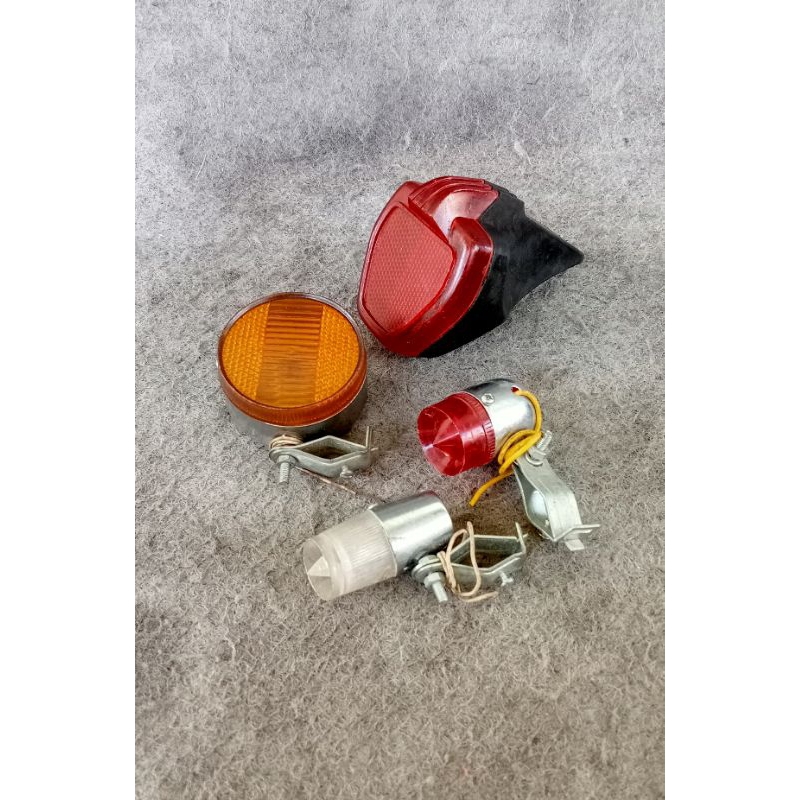 sepaket lampu sepeda jadul lampu sepeda balap klasik lampu sepeda robot jadul lampu sepeda balap jad