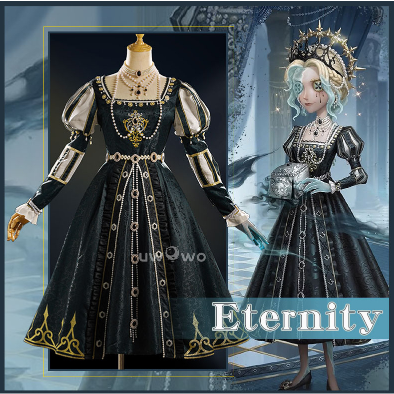 Collab Series: Game Identity V Eternity Alice DeRoss Gold Skin Reporter Cosplay Costume