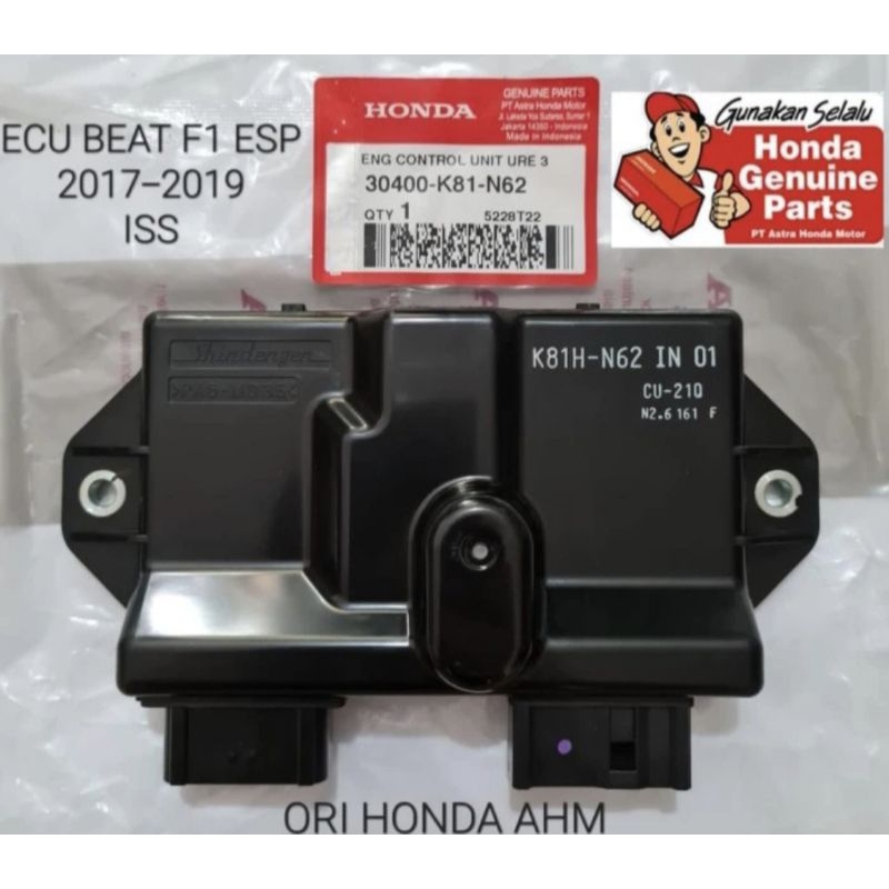 30400-k81-n62 ECU HONDA BEAT ESP TAHUN 2017-2019 ISS / IDLING STOP.  100% Ori tidak ori uang kembali