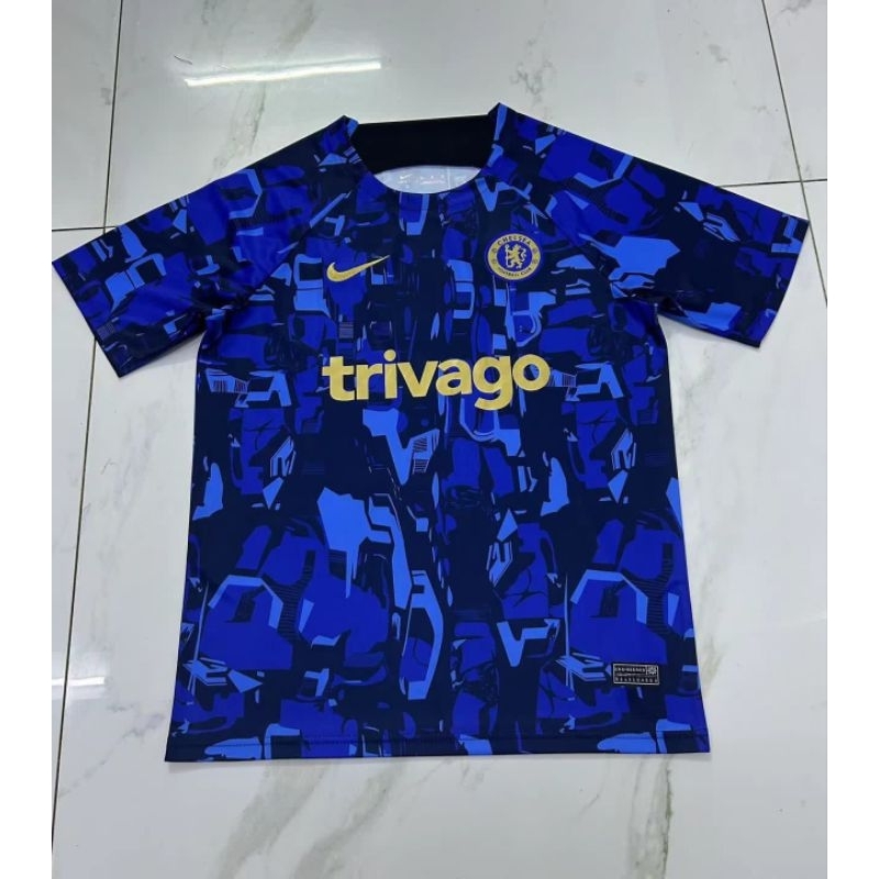 MUSIM DEPAN import Jersey bola Chelsea Training Prematch TRIVAGO 2023/2024 2022/2023 TRAINING 22/23 